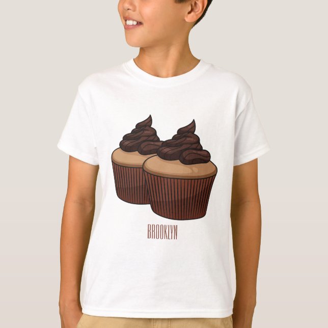 Camiseta Ilustracion personalizado de tarta (Anverso)