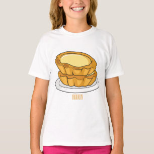 Camiseta Ilustracion personalizado de tarta de huevo