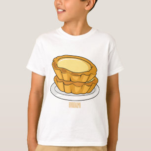 Camiseta Ilustracion personalizado de tarta de huevo