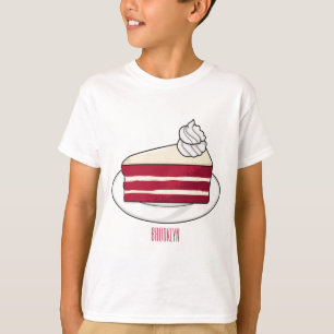 Camiseta Ilustracion personalizado de tarta de terciopelo r