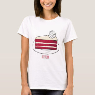 Camiseta Ilustracion personalizado de tarta de terciopelo r
