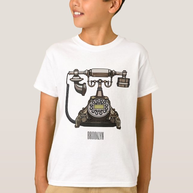 Camiseta Ilustracion personalizado de teléfono (Anverso)
