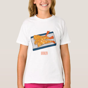Camiseta Ilustracion personalizado de tempura gambas