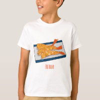 Ilustracion personalizado de tempura gambas