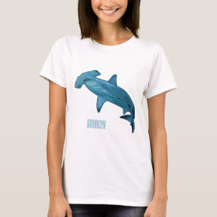 Camiseta Ilustracion personalizado de tiburón martillo