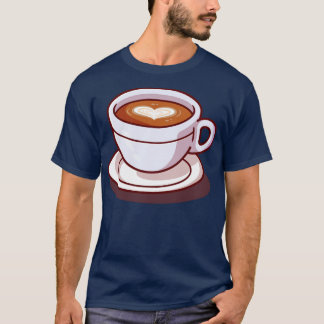 Camiseta Ilustracion Personalizado de tiempo de café