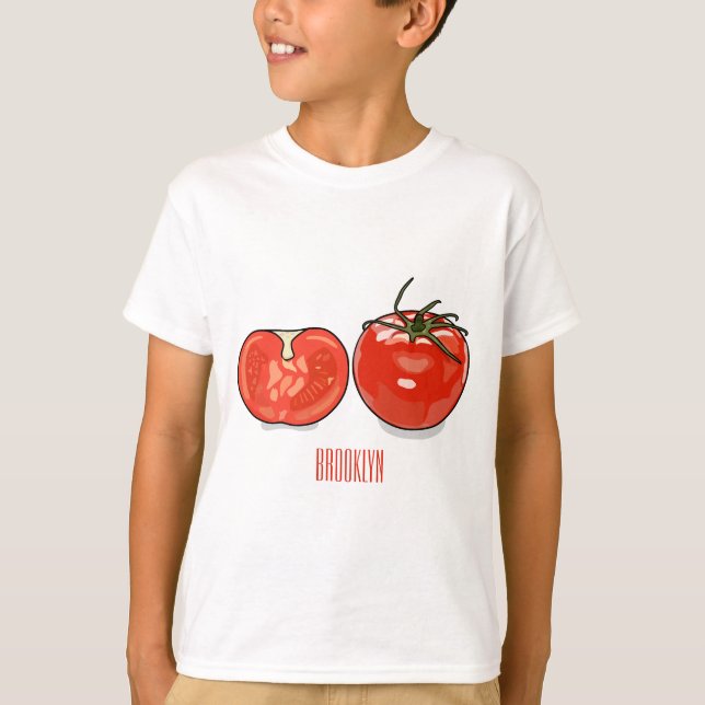 Camiseta Ilustracion personalizado de tomate (Anverso)