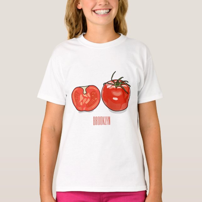 Camiseta Ilustracion personalizado de tomate (Anverso)