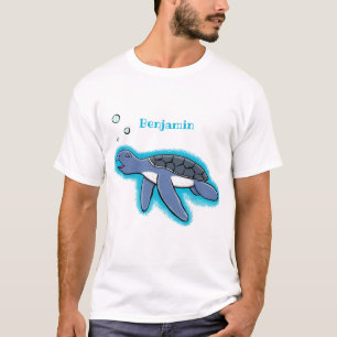 Camiseta Ilustracion personalizado de tortuga marina de beb