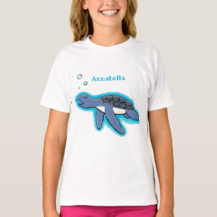 Camiseta Ilustracion personalizado de tortuga marina de beb