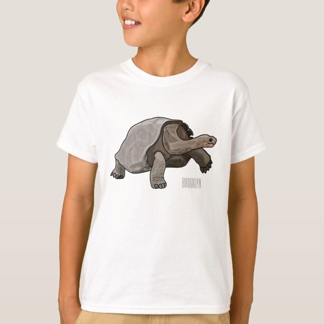 Camiseta Ilustracion personalizado de tortugas de Galápagos (Anverso)