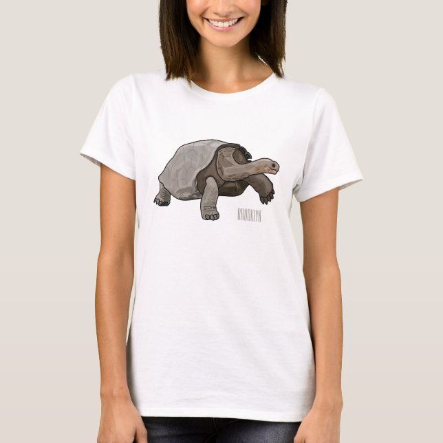 Camiseta Ilustracion personalizado de tortugas de Galápagos (Anverso)