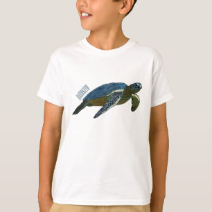 Camiseta Ilustracion personalizado de tortugas marinas
