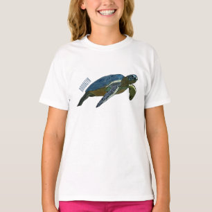 Camiseta Ilustracion personalizado de tortugas marinas