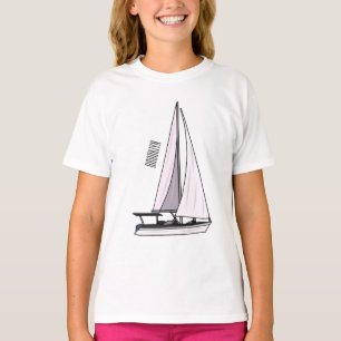 Camiseta Ilustracion personalizado de velero