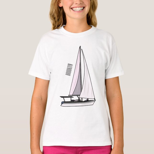 Camiseta Ilustracion personalizado de velero (Anverso)