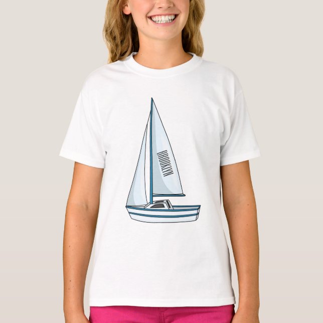 Camiseta Ilustracion personalizado de velero (Anverso)