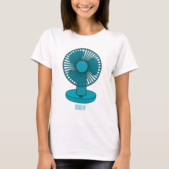 Camiseta Ilustracion personalizado de ventilador (Anverso)