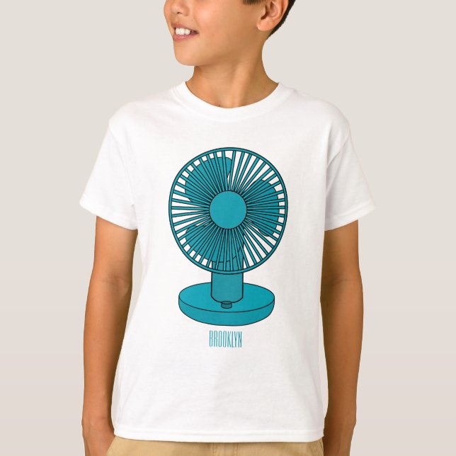 Camiseta Ilustracion personalizado de ventilador (Anverso)
