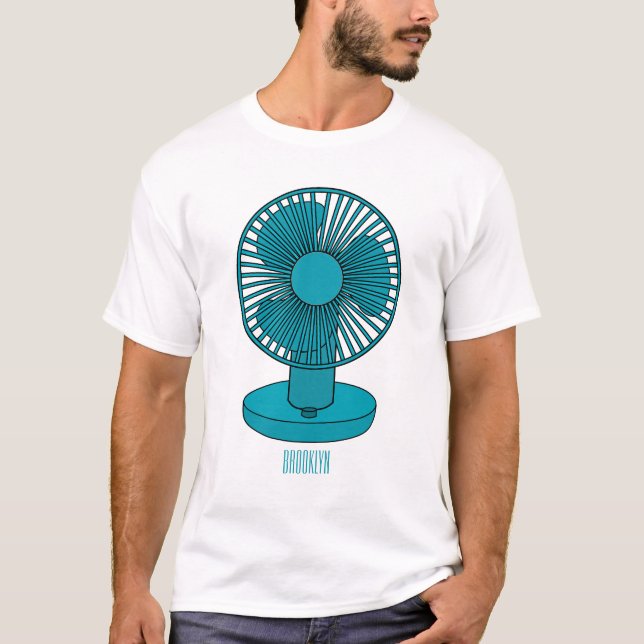 Camiseta Ilustracion personalizado de ventilador (Anverso)