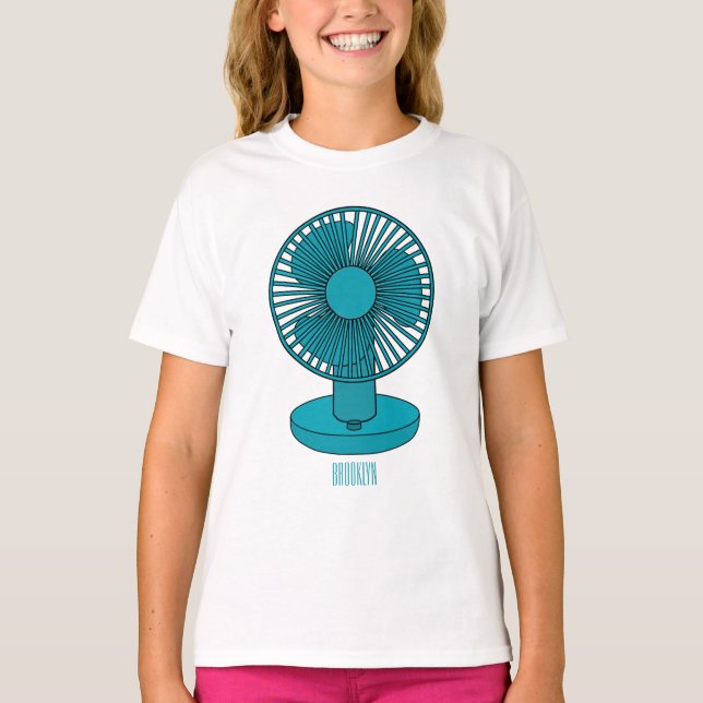 Camiseta Ilustracion personalizado de ventilador (Anverso)