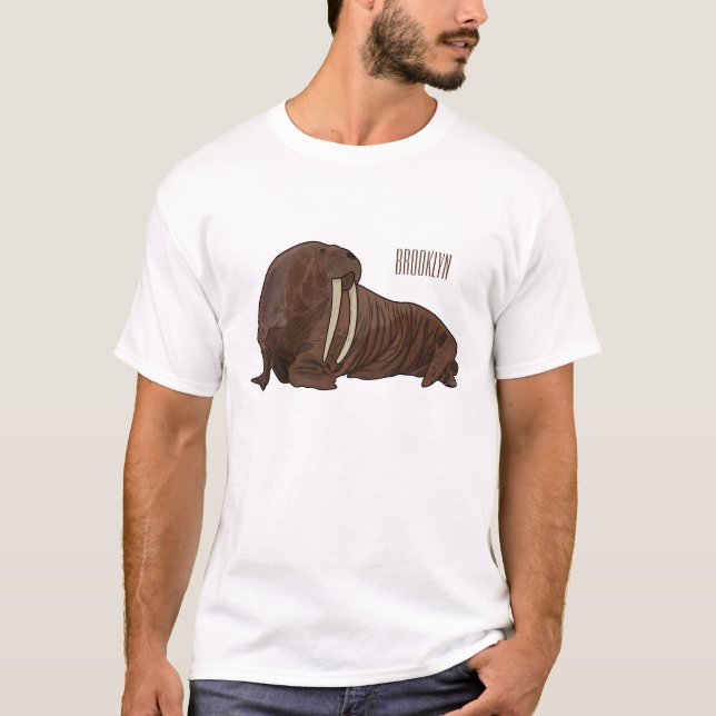 Camiseta Ilustracion personalizado de Walrus (Anverso)