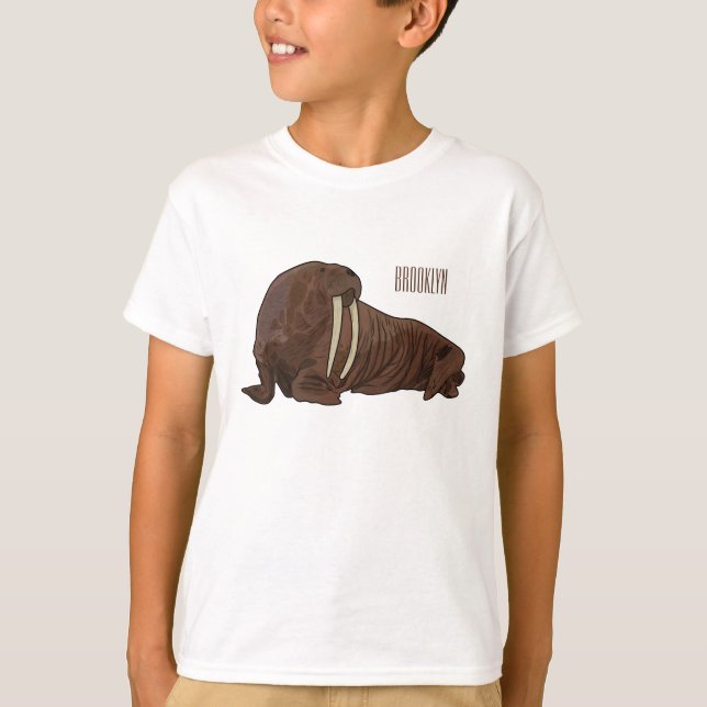 Camiseta Ilustracion personalizado de Walrus (Anverso)