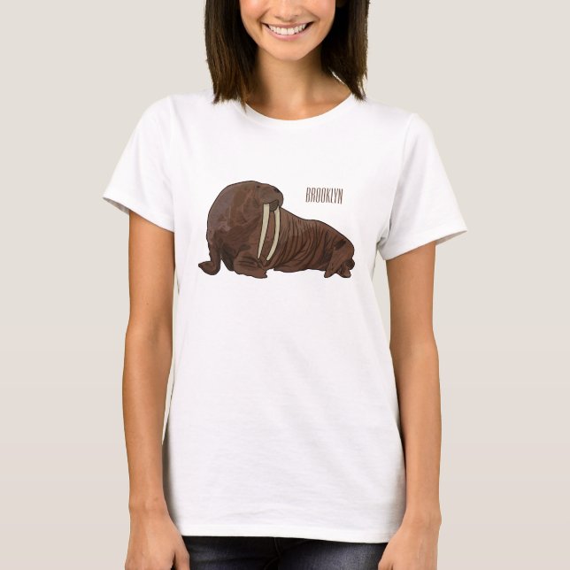 Camiseta Ilustracion personalizado de Walrus (Anverso)