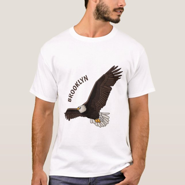 Camiseta Ilustracion personalizado del águila calva (Anverso)