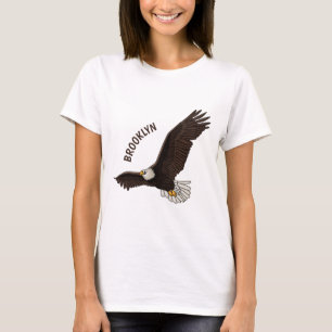 Camiseta Ilustracion personalizado del águila calva