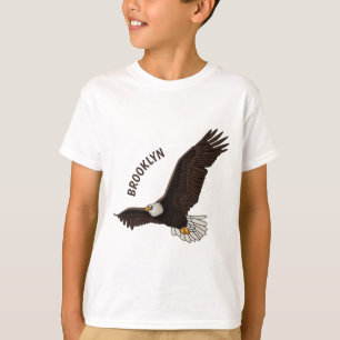 Camiseta Ilustracion personalizado del águila calva