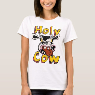 Camiseta Ilustracion Personalizado gracioso de la vaca sagr