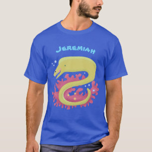 Camiseta Ilustracion personalizado gracioso de moray verde