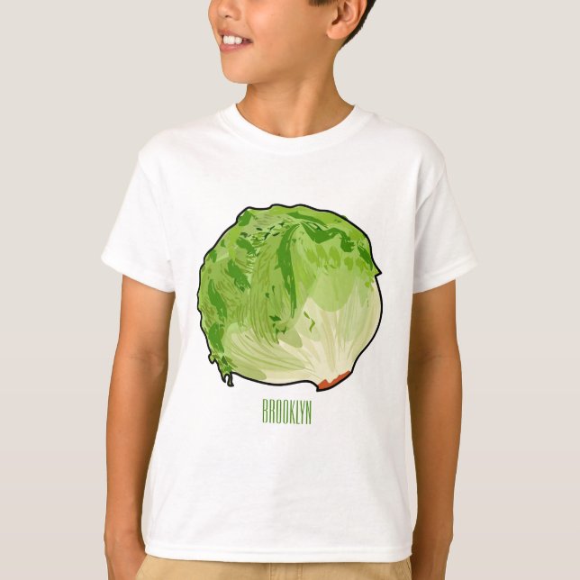 Camiseta Ilustracion personalizado Lettuce (Anverso)
