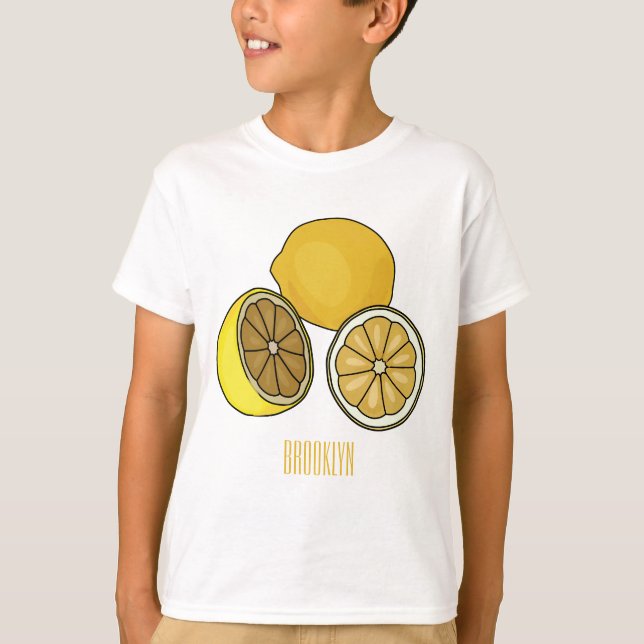 Camiseta Ilustracion personalizado limón (Anverso)