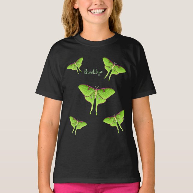 Camiseta Ilustracion personalizado Luna Moth (Anverso)