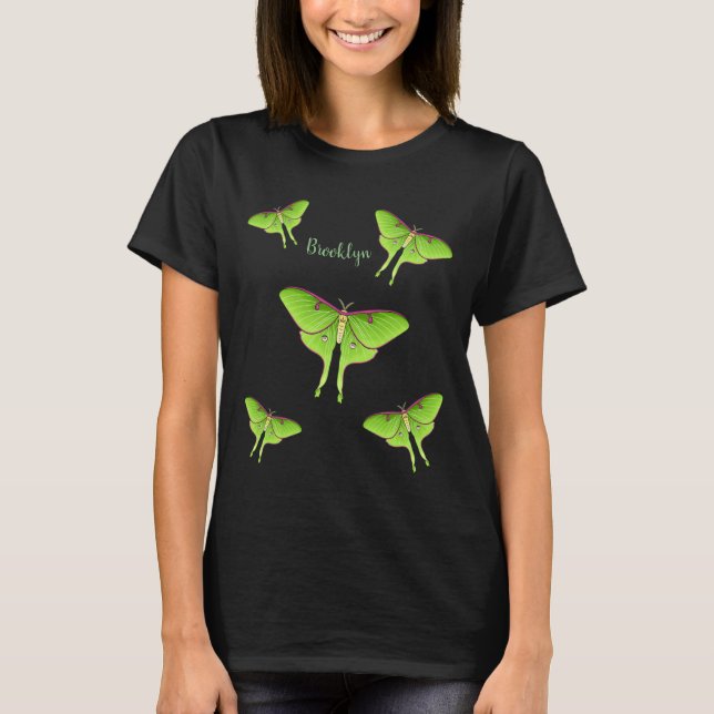 Camiseta Ilustracion personalizado Luna Moth (Anverso)