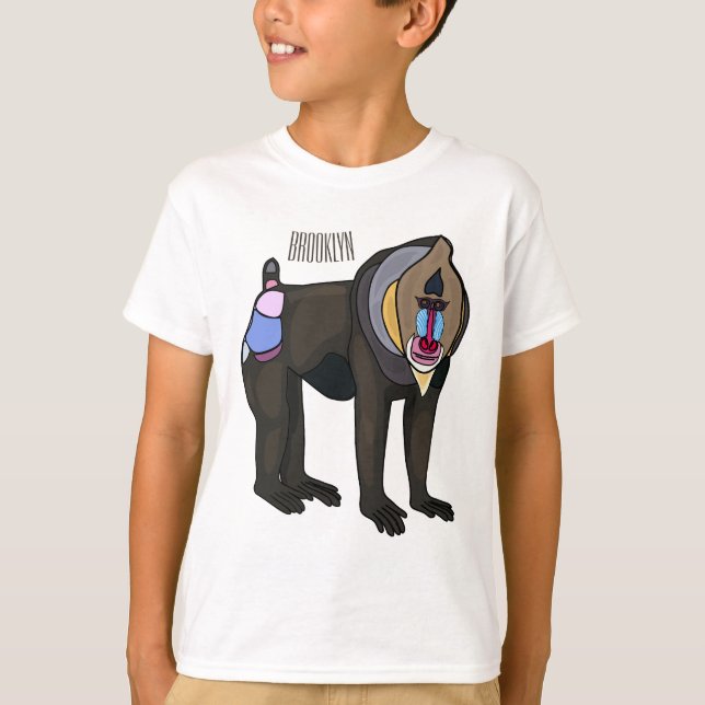 Camiseta Ilustracion personalizado Mandrill (Anverso)