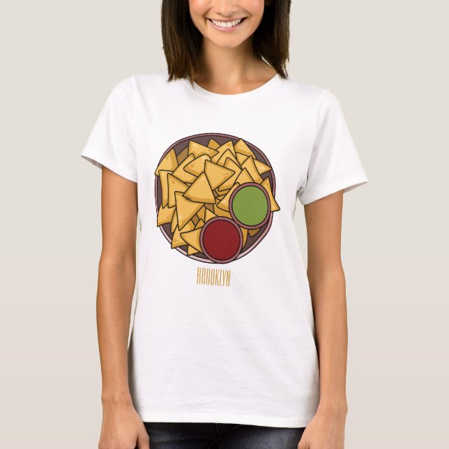 Camiseta Ilustracion personalizado Nachos (Anverso)