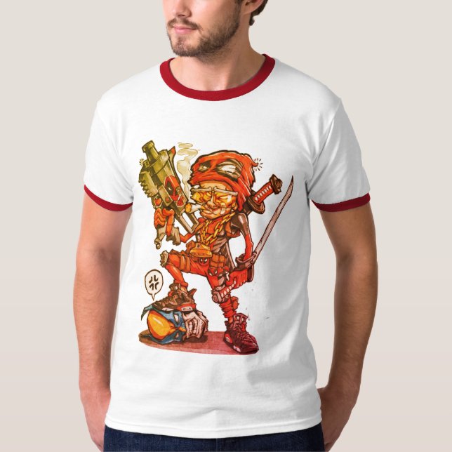 Camiseta Ilustracion personalizado Ninja (Anverso)