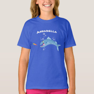 Camiseta Ilustracion personalizado pescador hambriento de B