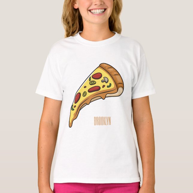 Camiseta Ilustracion personalizado Pizza (Anverso)