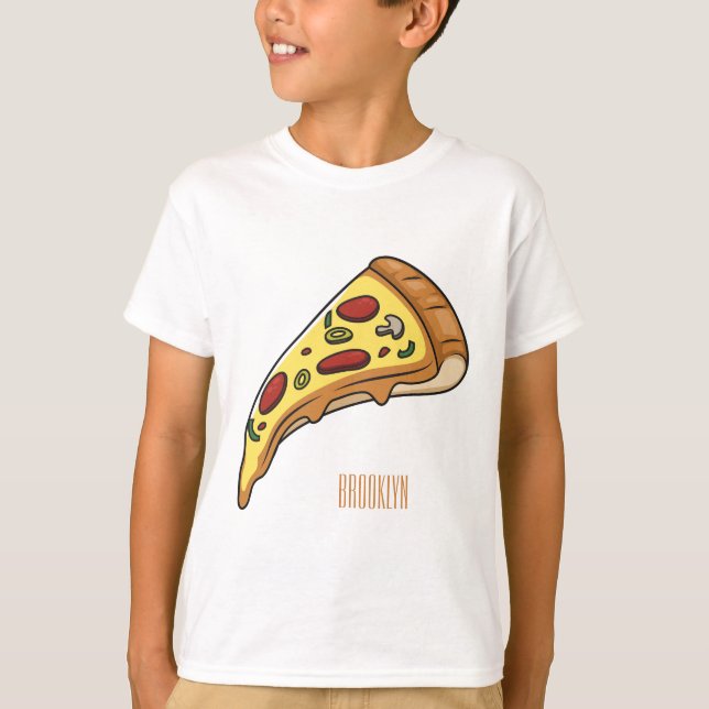 Camiseta Ilustracion personalizado Pizza (Anverso)