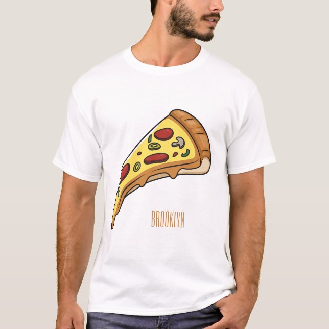 Camiseta Ilustracion personalizado Pizza (Anverso)