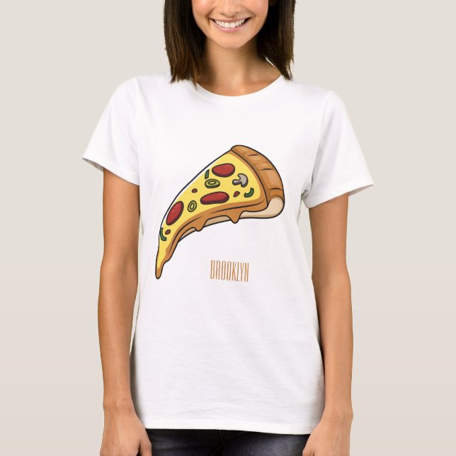 Camiseta Ilustracion personalizado Pizza (Anverso)
