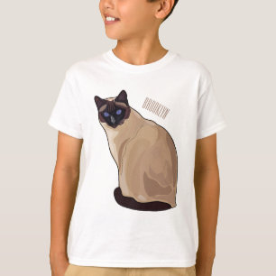 Camiseta Ilustracion personalizado siamés