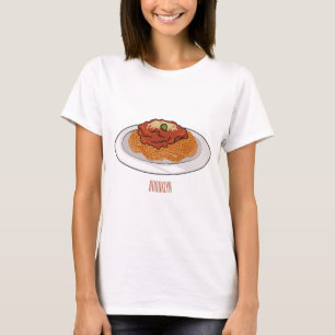 Camiseta Ilustracion personalizado Spaghetti