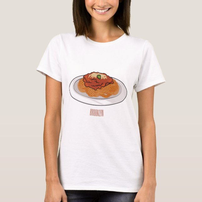 Camiseta Ilustracion personalizado Spaghetti (Anverso)