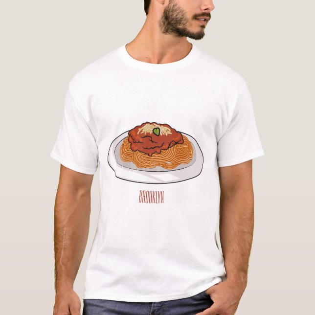 Camiseta Ilustracion personalizado Spaghetti (Anverso)
