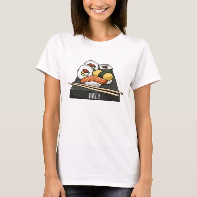 Camiseta Ilustracion personalizado Sushi (Anverso)